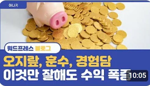 블로그 수익화 극대화를 위한 마음가짐 by 아나키